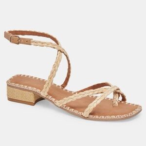 Dolce Vita Brinn Sandals LT Natural Rafia Size 7.5